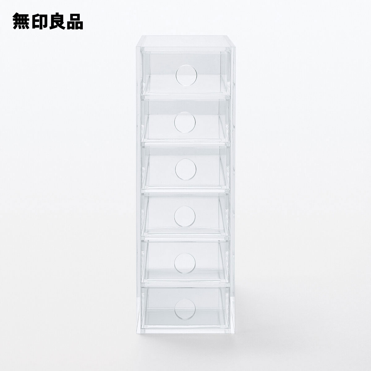 楽天市場】アクリル小物収納・6段 約幅8．7×奥行17×高さ25