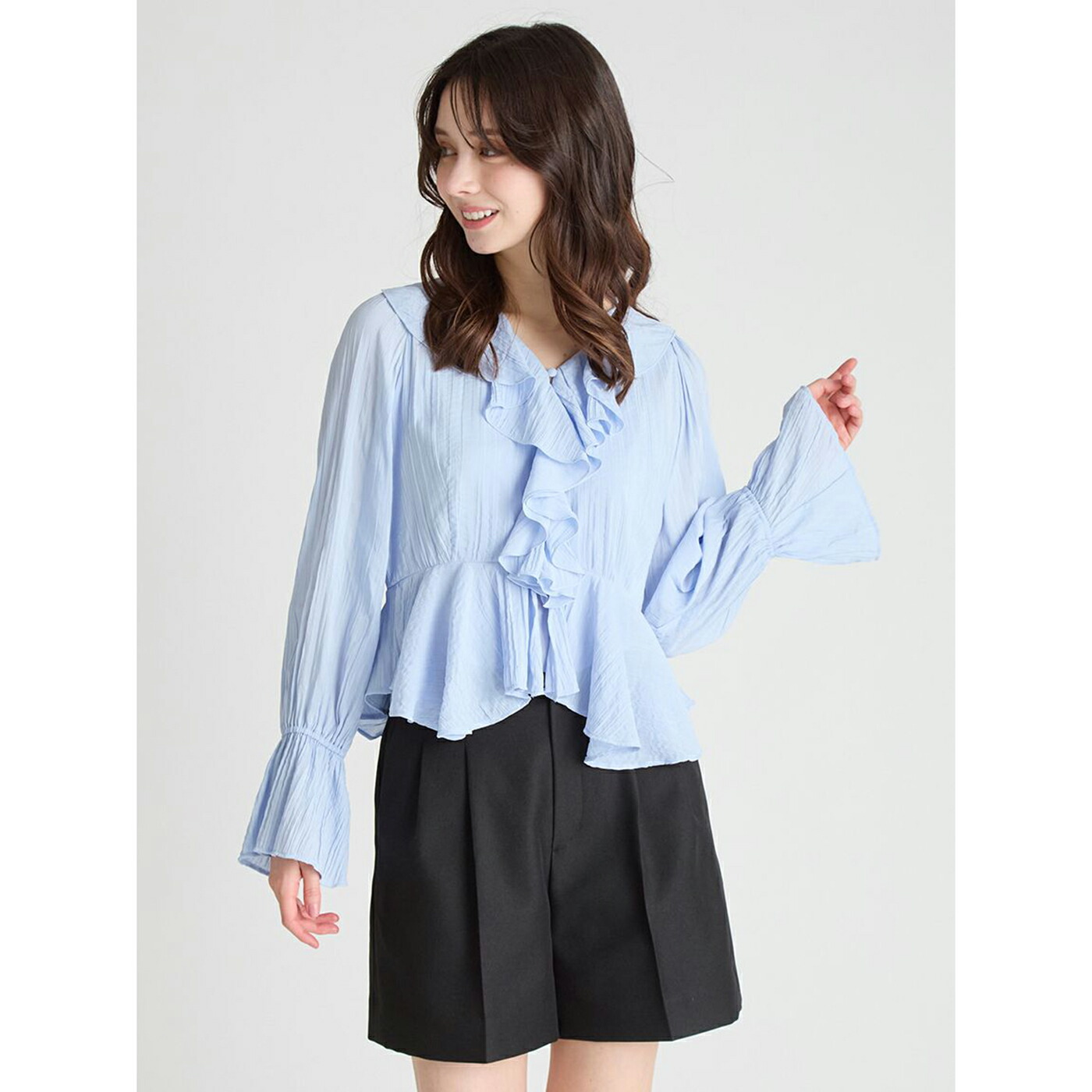 楽天市場】SALE50%OFF セルフォード CELFORD フリルペプラムブラウス