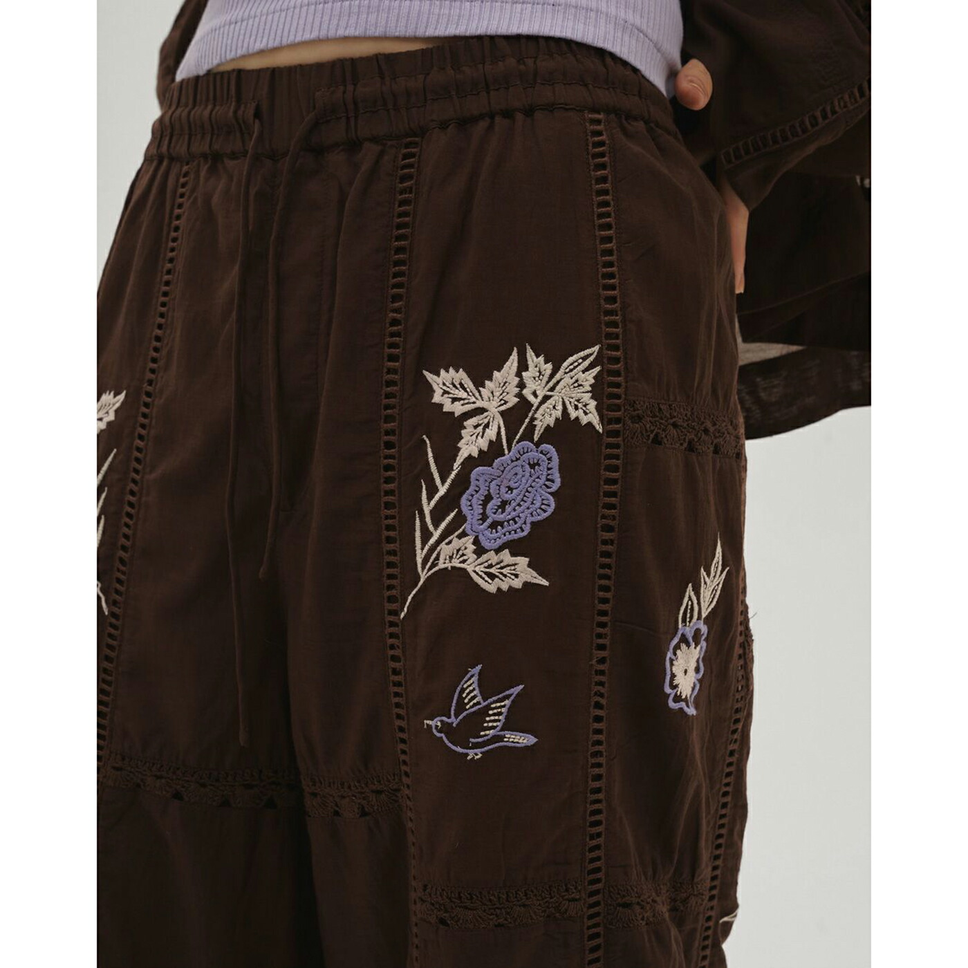楽天市場】TODAYFUL トゥデイフル Embroidery Patchwork Trousers 刺繍