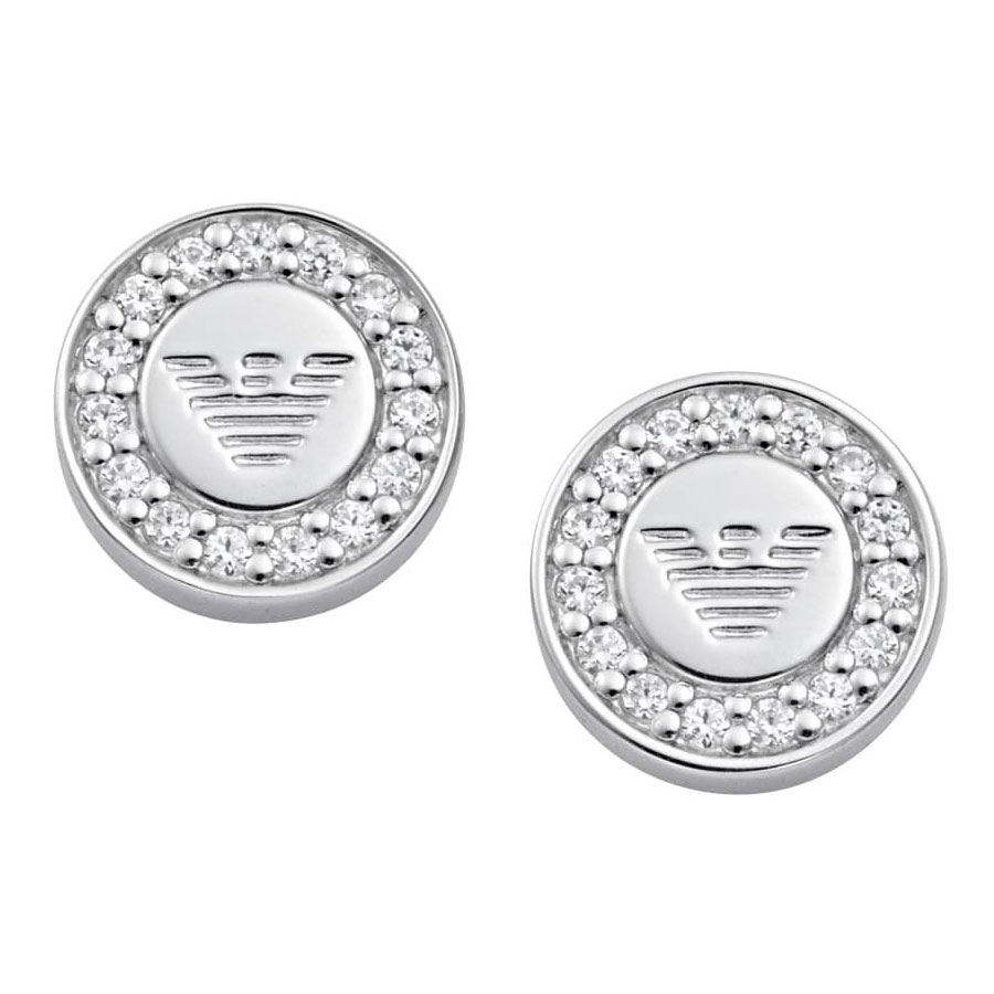 EMPORIO ARMANI エンブレムピアス 両耳 EMPORIO ARMANI エンポリオ