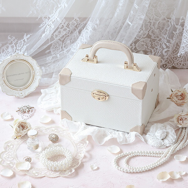 楽天市場】アクセサリーボックス/トランク型(L)｜姫系 かわいい