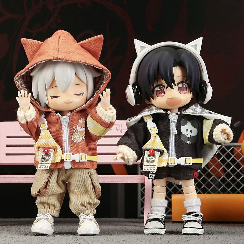 楽天市場】オビツ11 ドール 人形 服 衣装 きつね パンダ ジャンパー
