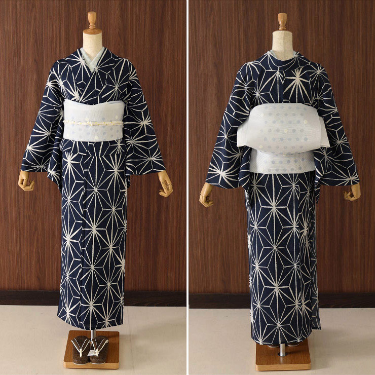 楽天市場】[セオα] 浴衣 にじみ麻の葉(濃紺色）ゆかた セオアルファ