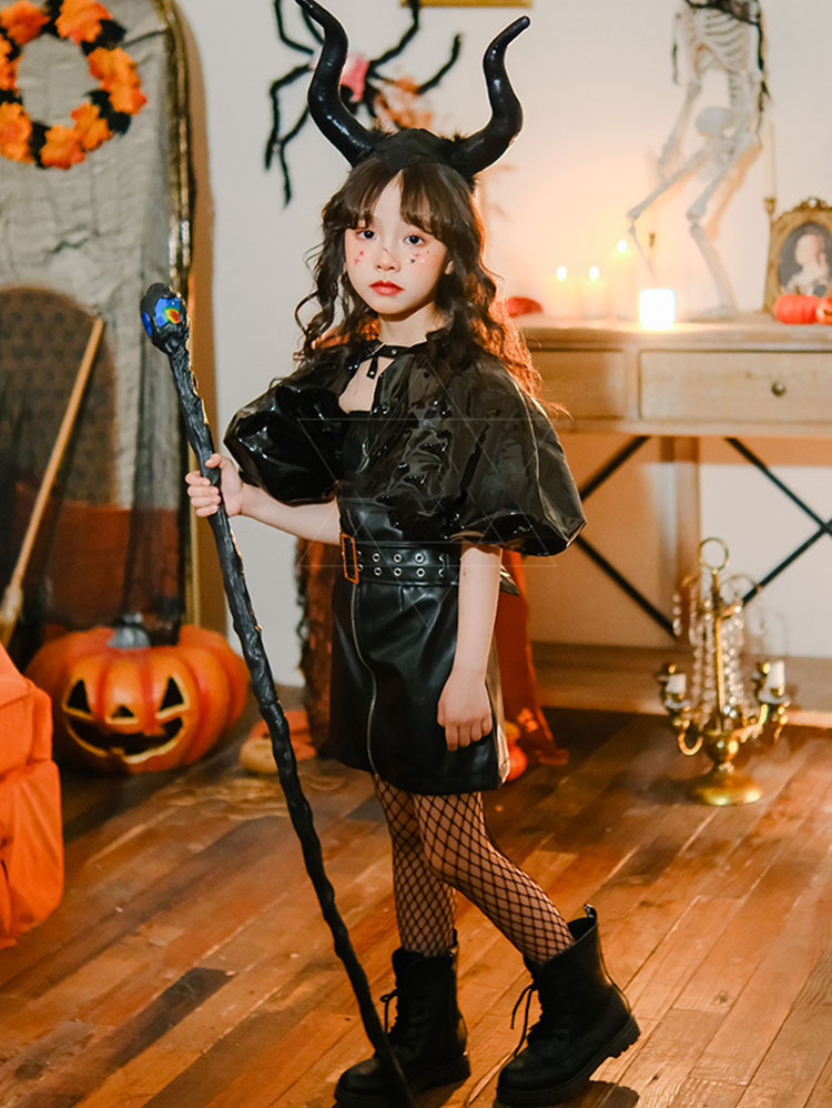 楽天市場】ブラック 黒 革 ハロウィン 衣装 ゴスロリ ハロウィン仮装