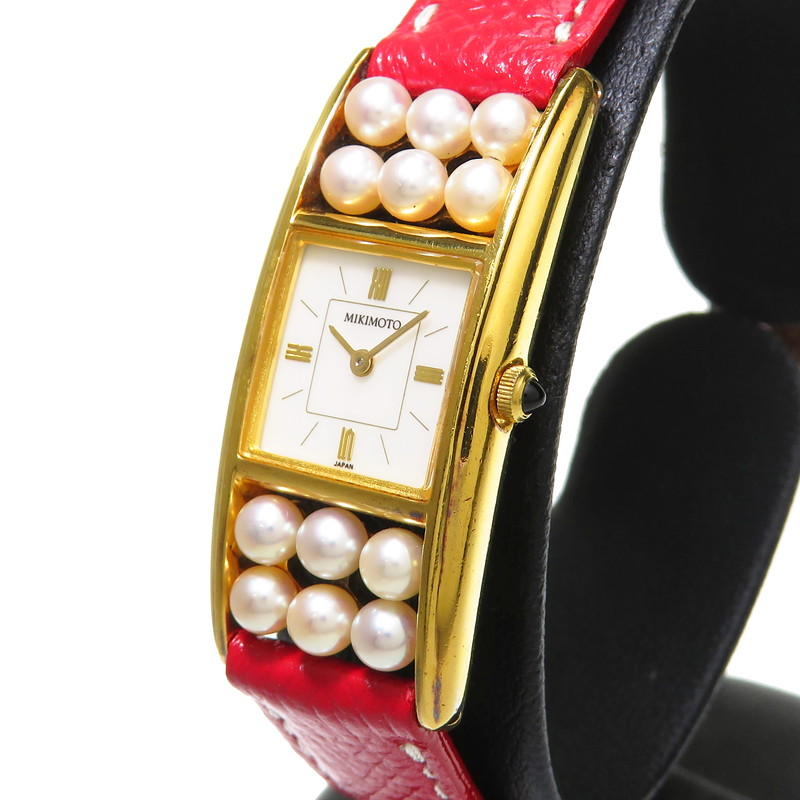 楽天市場】最終特価品【MIKIMOTO/ミキモト】 パール付 腕時計 GP