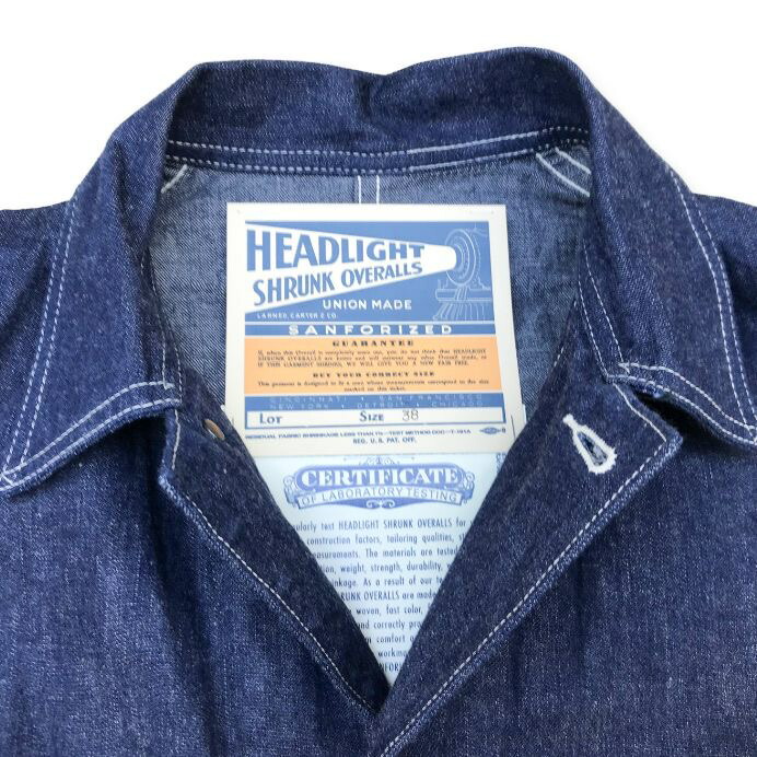 楽天市場】送料無料 HEADLIGHT【ヘッドライト】WORK COAT 2 デニム