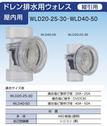 楽天市場】丸一 ウォレス ウォレスドレン排水用(自封式トラップ) WLD40