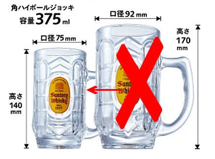 楽天市場】サントリー角瓶＆ジョッキ 2個入りオリジナルセット（壱