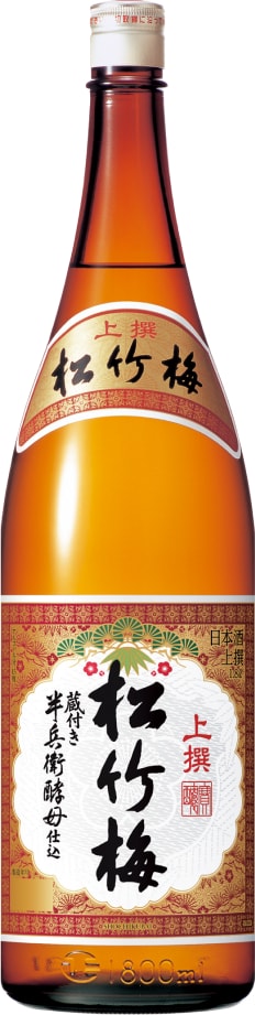 楽天市場】日本酒 上撰 松竹梅 一升瓶×1本 専用箱付 京都・地酒 : 酒