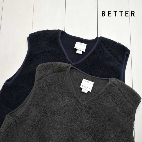 楽天市場】BETTER (ベター) ボア フリース プルオーバー ベスト BOA