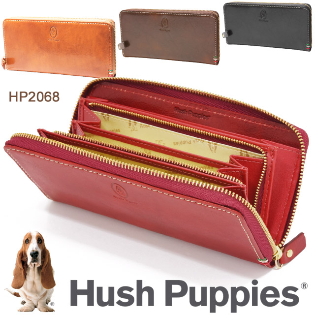 楽天市場】ハッシュパピー 長財布 ラウンドファスナー Hush Puppies