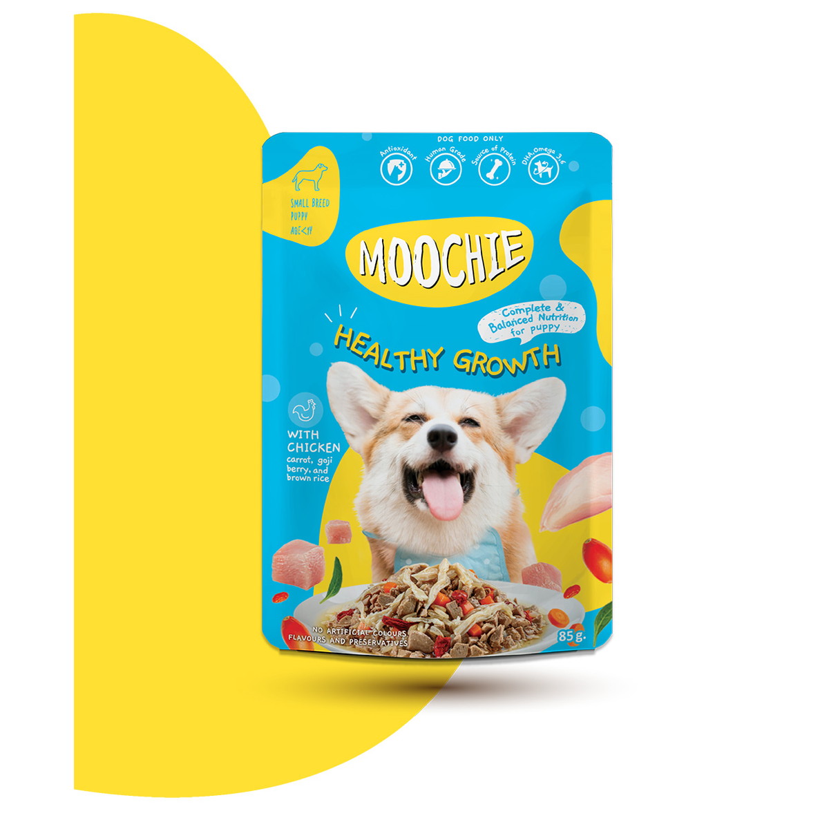 楽天市場】Moochie ムーシー犬パウチ チキン85gx8個 SET 子犬用