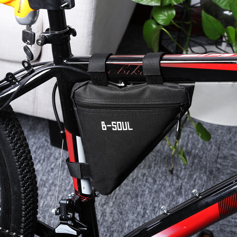楽天市場】B-SOUL 自転車 フレームバッグ トライアングル ロードバイク