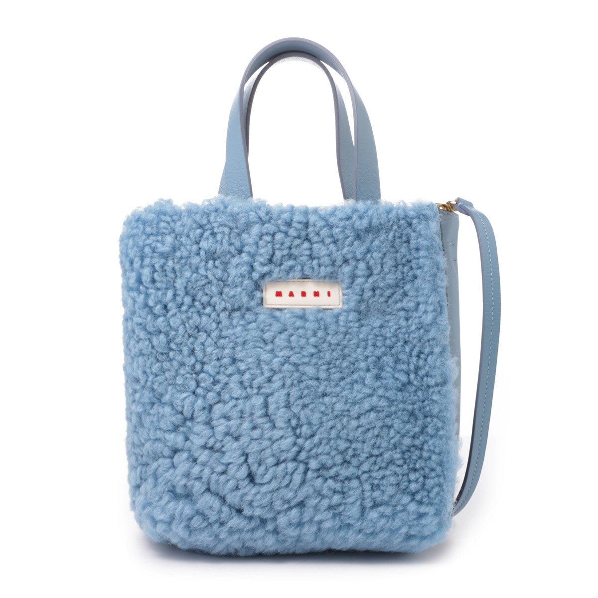 楽天市場】マルニ MARNI トートバッグ 2WAY ショルダーバッグ ブルー