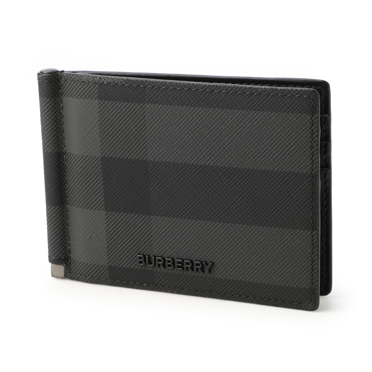 楽天市場】バーバリー BURBERRY マネークリップ グレー メンズ 8073275