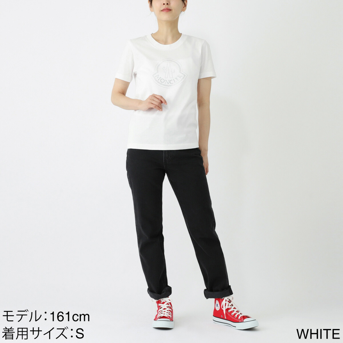 楽天市場】モンクレール MONCLER クルーネックTシャツ ホワイト