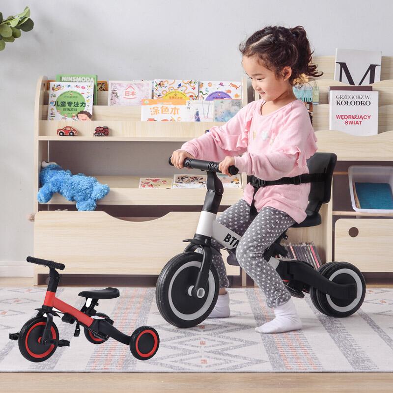 楽天市場】子供用三輪車 5in1 三輪車のりもの BTM 押し棒付き バランス