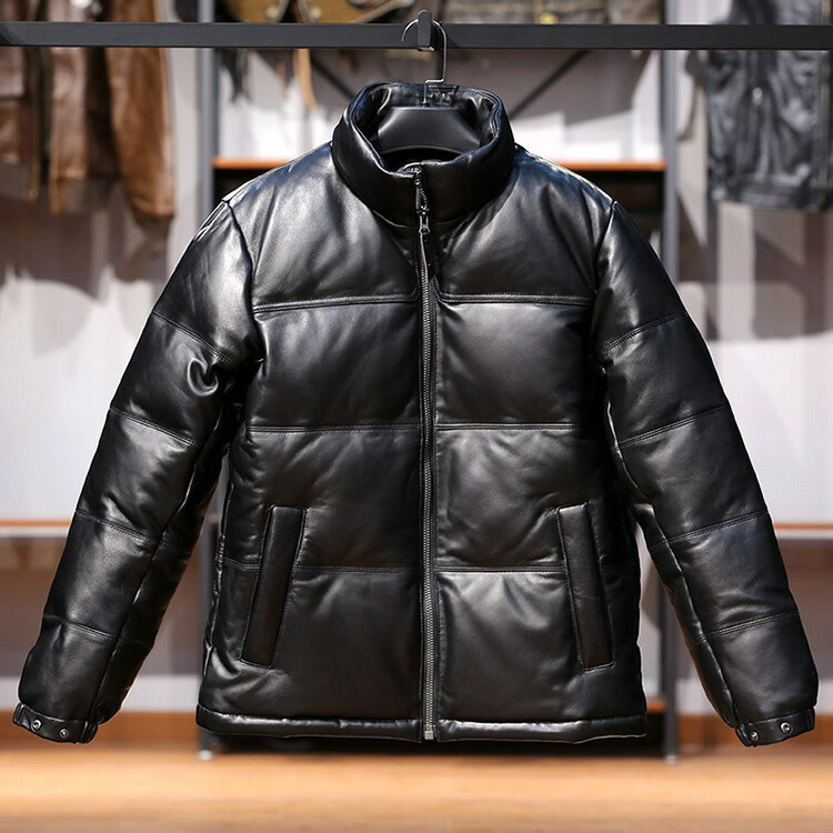 楽天市場】レザージャケット 上品 本革 羊革 高級 ダウンジャケット