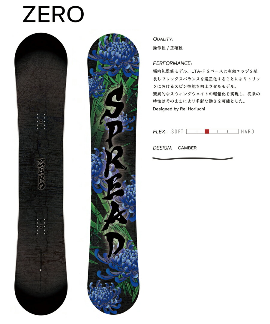 楽天市場】【入荷済み】25-26 スプレッド SPREAD ゼロ ZERO キャンバー