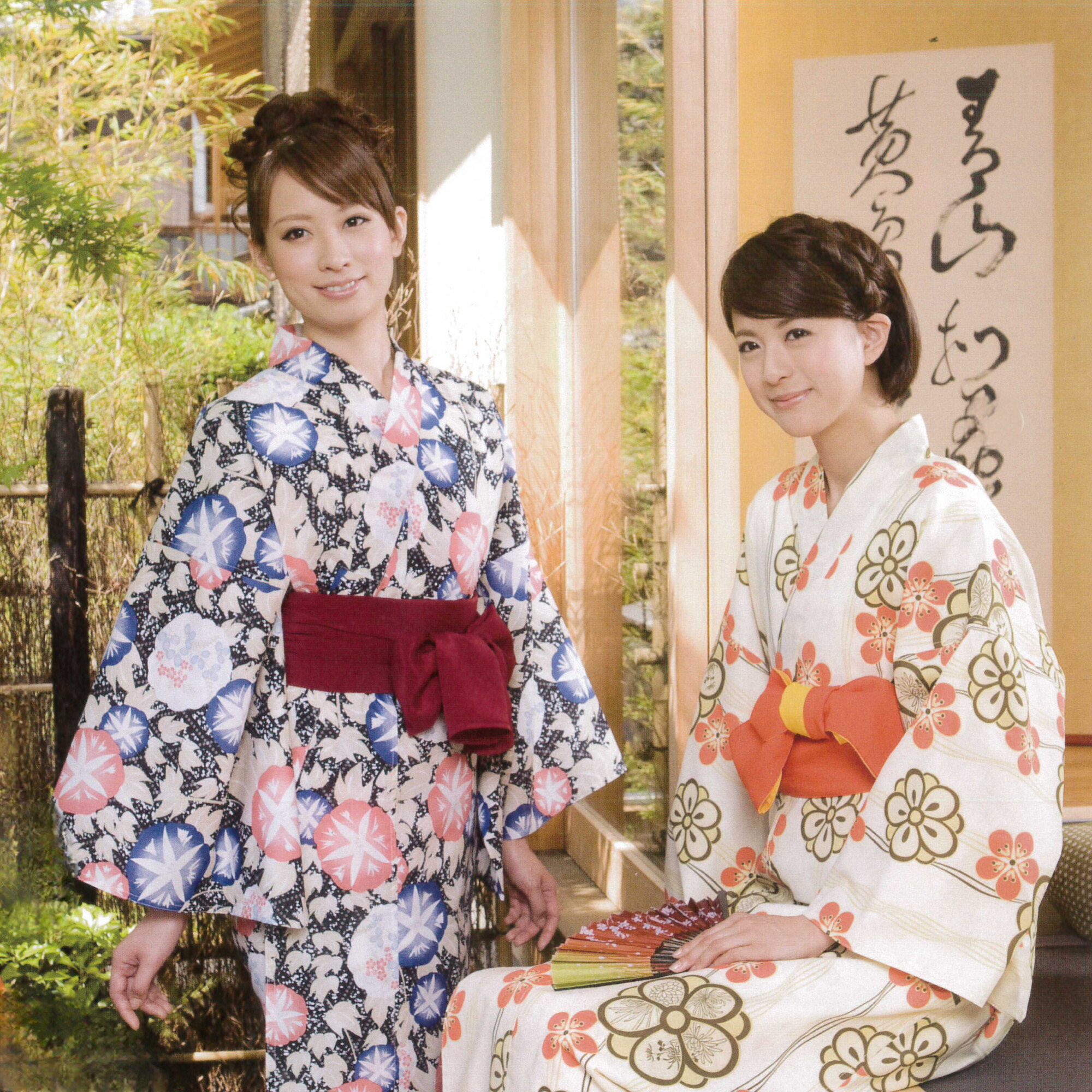 楽天市場】【浴衣＆帯 2点セット】【風香】おしゃれ旅館ゆかたと帯の