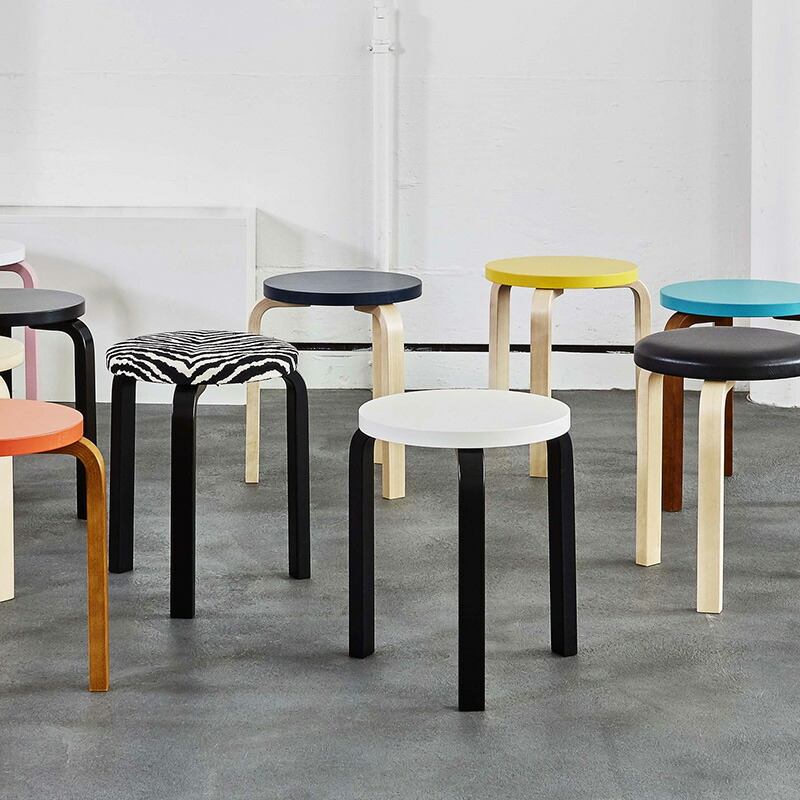 楽天市場】STOOL60 バーチ材 3本脚Artek アルテック アルヴァ
