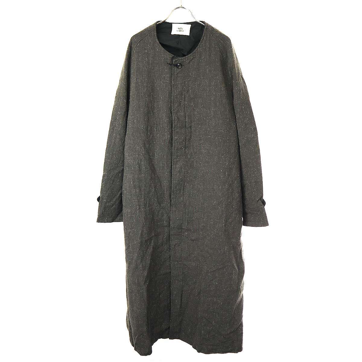 楽天市場】OUTIL ウティ 23AW MANTEAU CENSEAU ウールリネンノーカラー