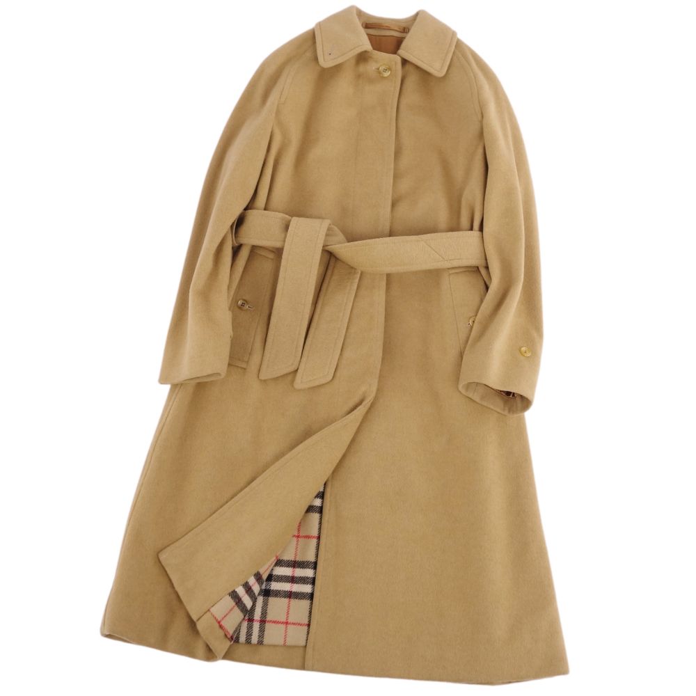 90's Burberry ノバチェック ステンカラーコート ベージュ | 古着屋