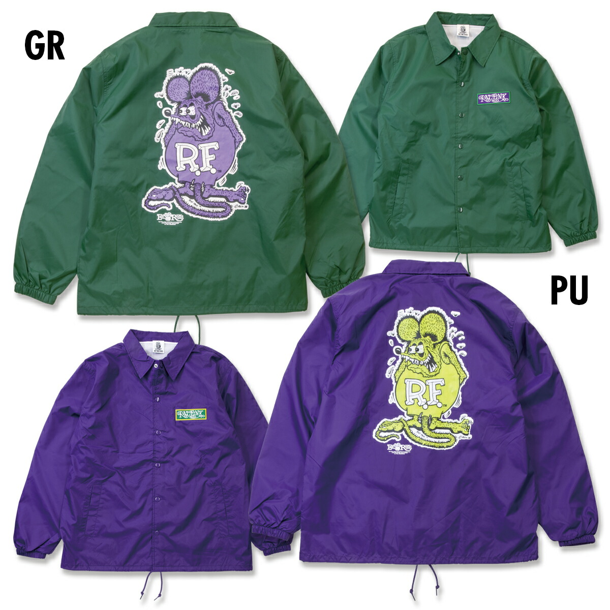 楽天市場】XXLサイズ ラットフィンク Rat Fink コーチ ジャケット