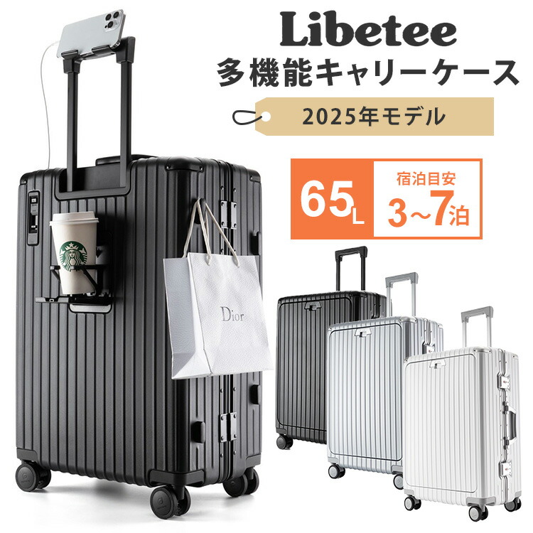 リベティ多機能キャリーケース【マットシルバーSサイズ】A31 多機能