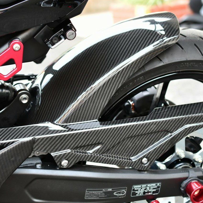 楽天市場】ZX-25R リアフェンダー ロングタイプ ドライカーボン