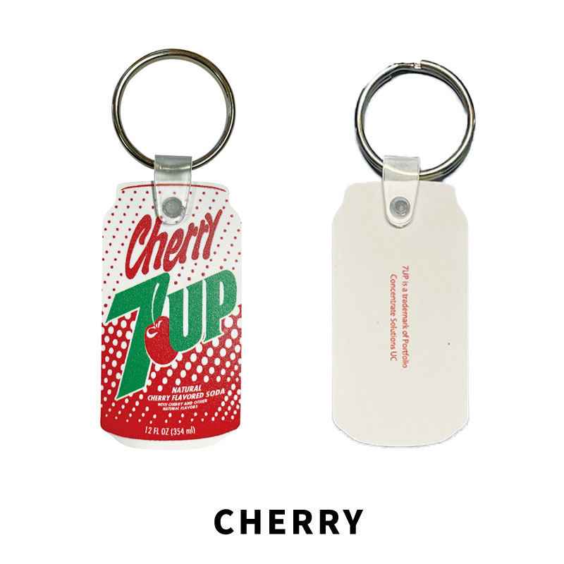 楽天市場】7UP セブンアップ RUBBER KEYCHAIN LOGO CHERRY CAN BOTTLE