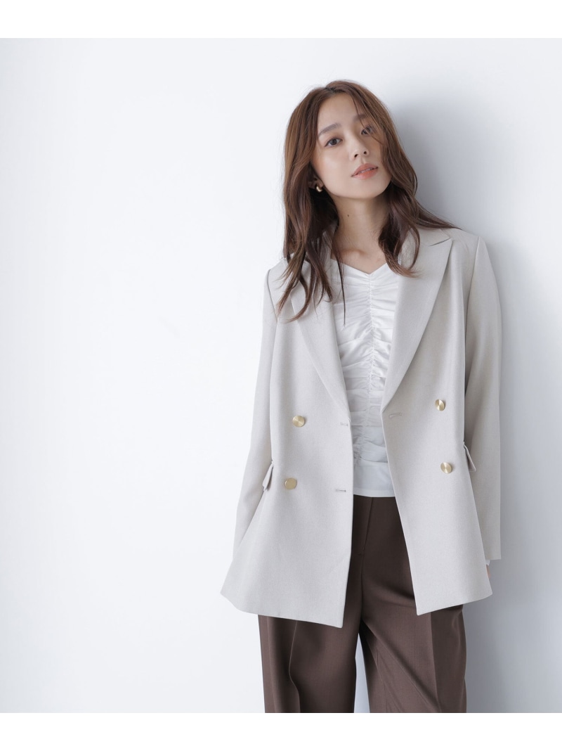 楽天市場】ダブルブレストボクシージャケット NATURAL BEAUTY BASIC