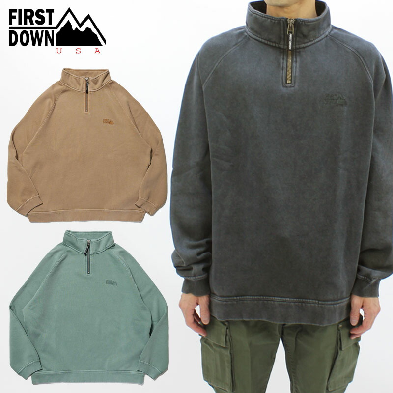 楽天市場】ファーストダウン First Down USA ロゴハーフジップ