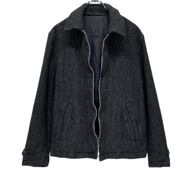楽天市場】COMME des GARCONS HOMME 03AW BOILED WOOL ZIP-UP JACKET