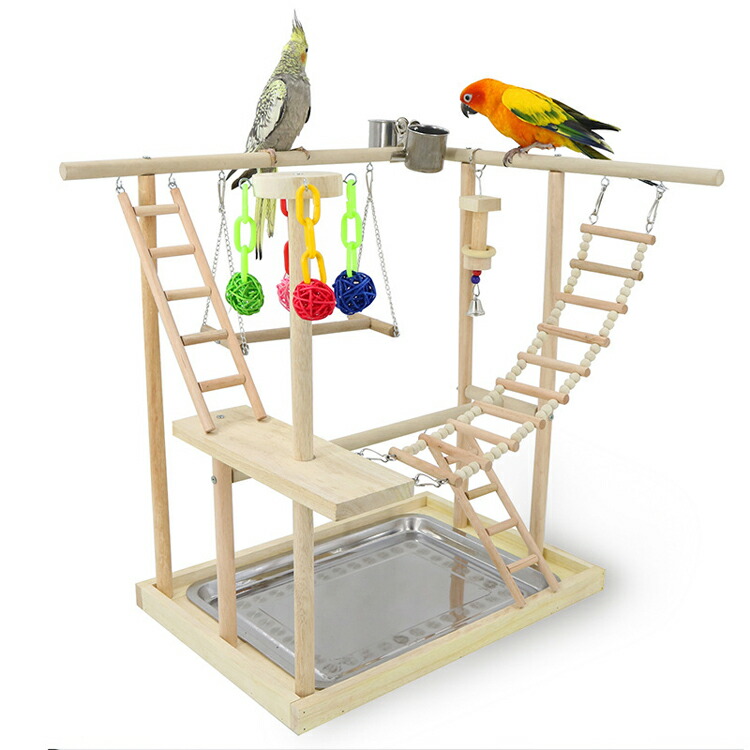楽天市場】インコ 鳥の止まり木 止まり木 スタンド はしご ブランコ