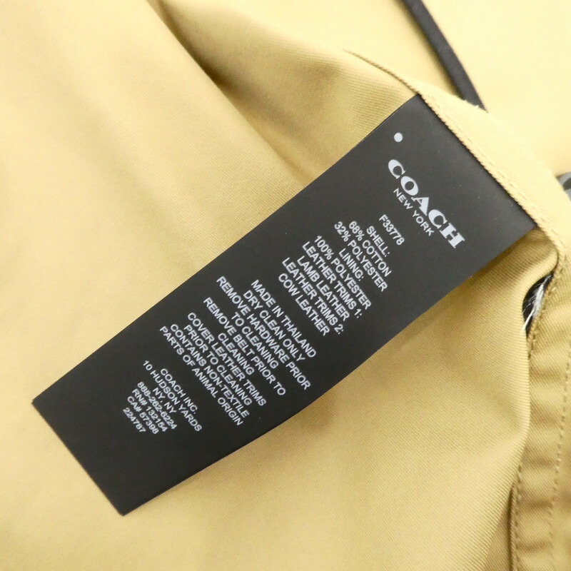楽天市場】【中古】COACH｜コーチ F33778 トレンチコート ベージュ
