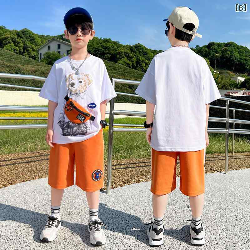 楽天市場】セットアップ 男の子 おしゃれ カジュアル 夏 半袖 薄手
