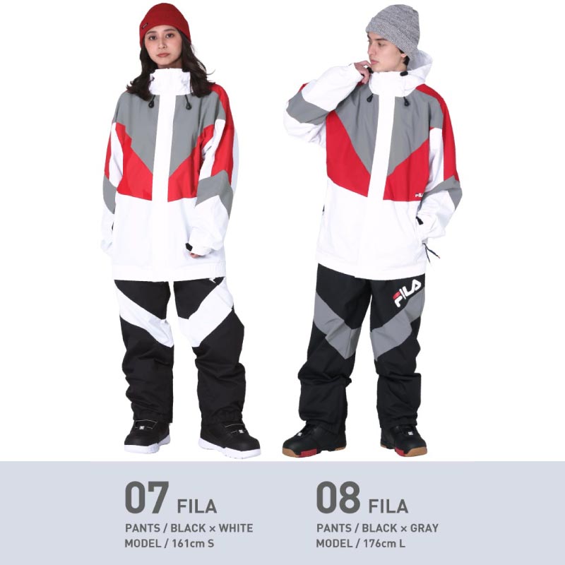楽天市場】FILA ハイブリッドウェア スノーボードウェア 上下セット