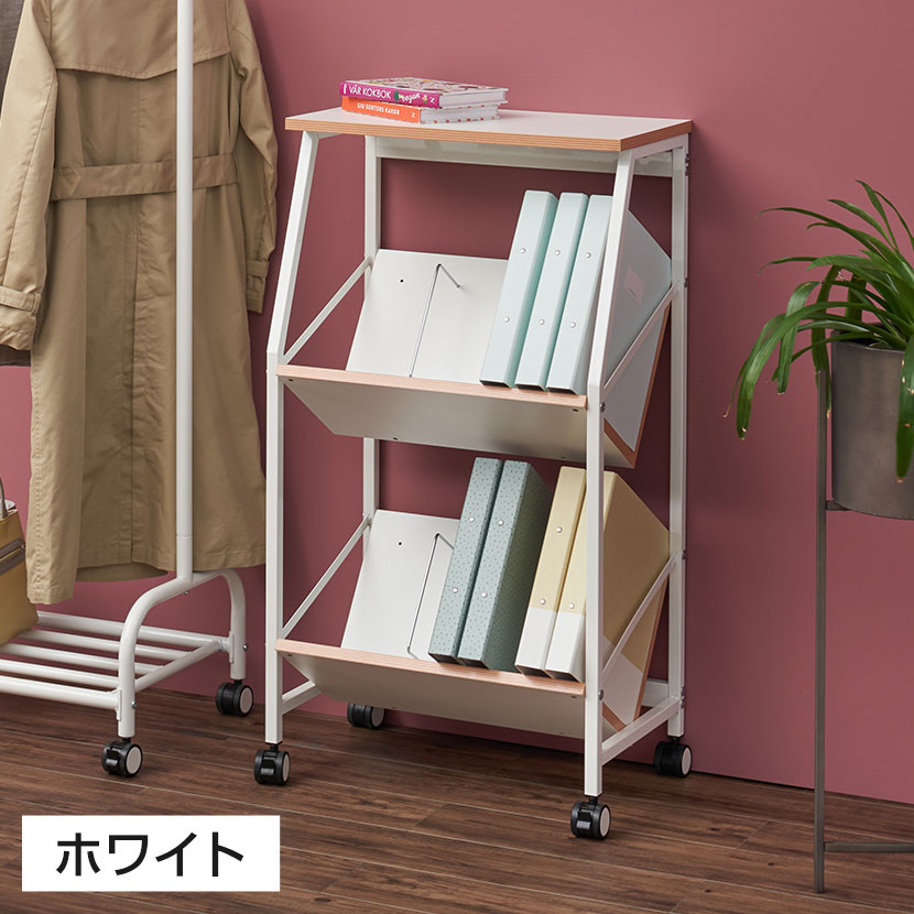 楽天市場】レシル 天板付き ファイルワゴン A4ファイル対応 ブック