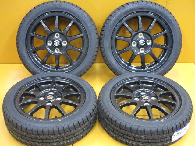 楽天市場】中古 ホイールタイヤ 4本セット 165/55R15 純正 スズキ