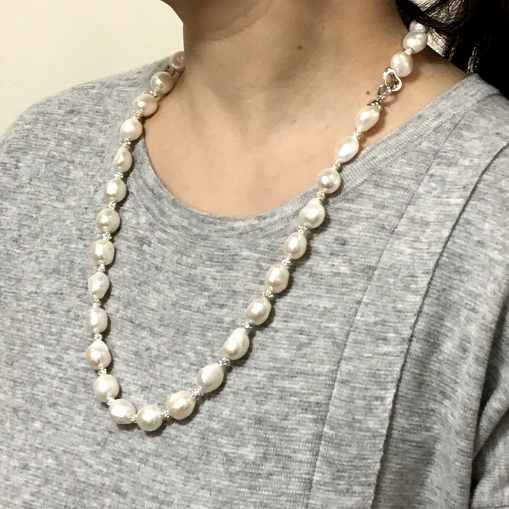楽天市場】【華やか！パーティー向き！】淡水バロックパールキラキラ