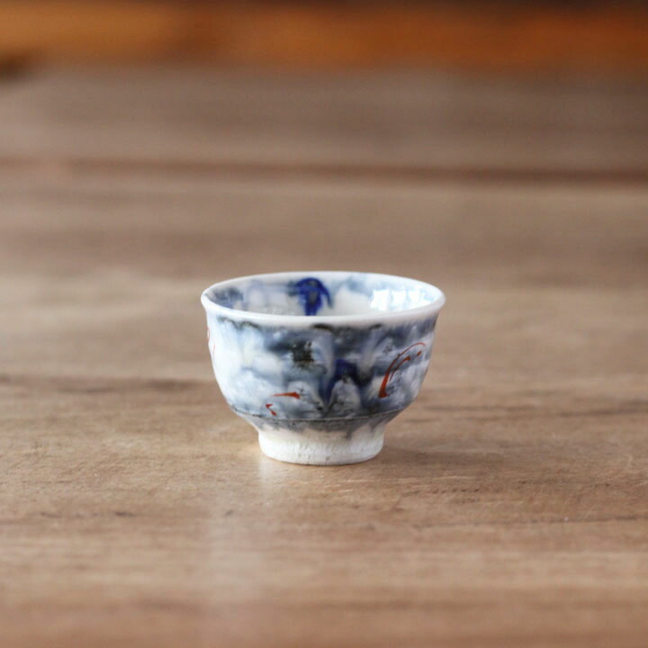 楽天市場】中郷窯 鈴木工友 呉須赤絵ぐい呑み(8)│酒器 ぐいのみ 焼酎