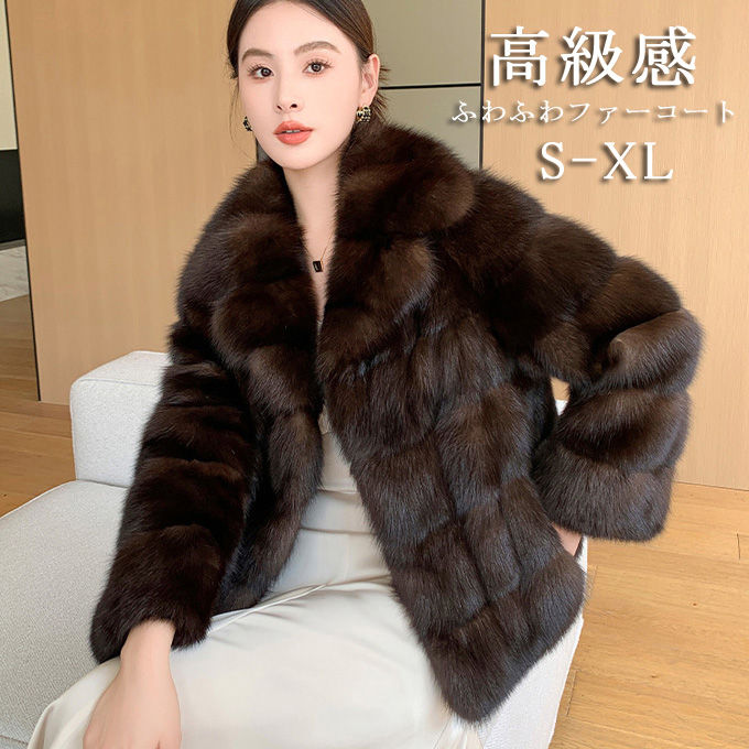 美品▽Palody 美品▽MINK ミンク 本毛皮コート 毛質艶や