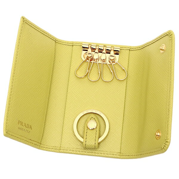 PRADA サフィアーノレザー イエローキーケース⭐︎ Amazon | [Prada