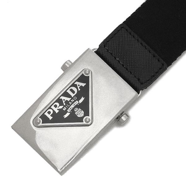 2024モデル NFC済 PRADA トライアングルロゴ チノパンツ ベルト付 2024