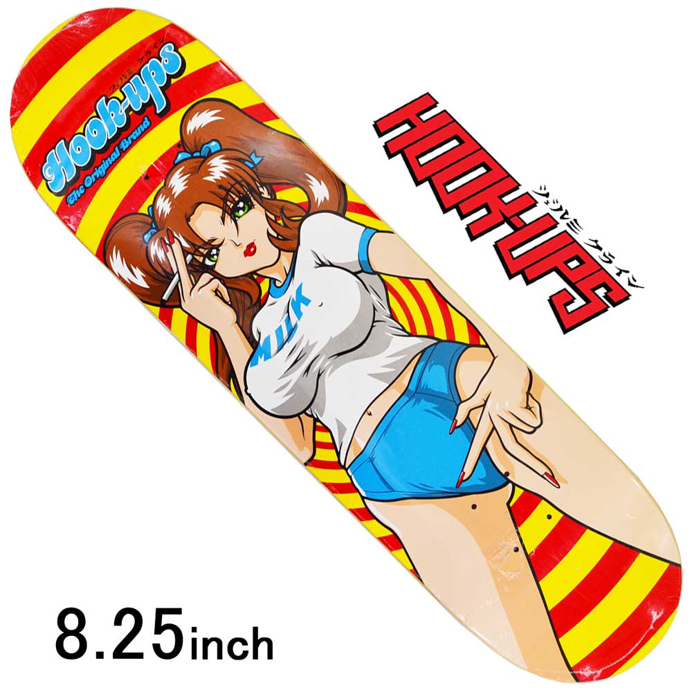 楽天市場】8.25インチ フックアップス スケボー デッキ 板 Hook Ups