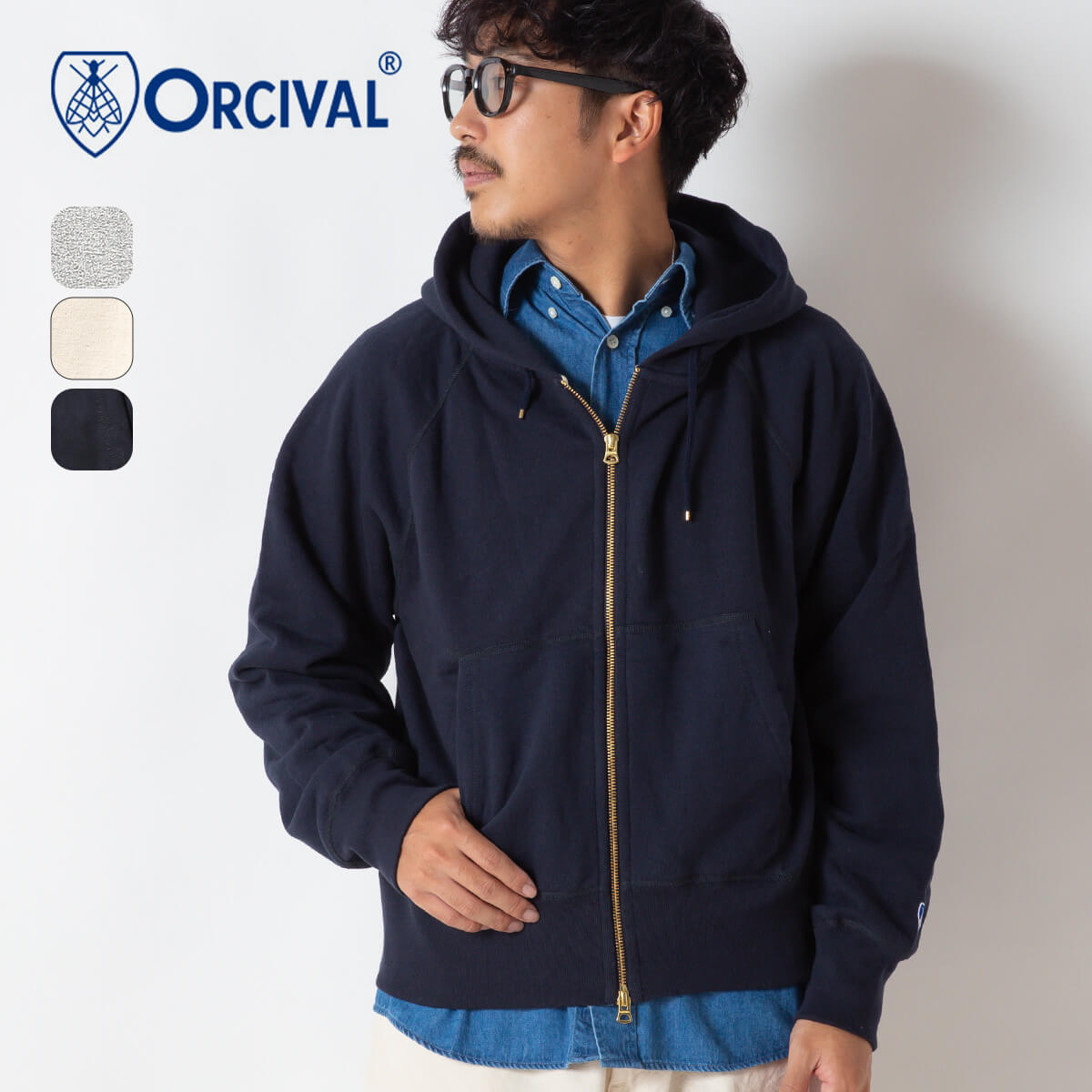 楽天市場】オーシバル ジップフーディ フレンチテリー メンズ ORCIVAL