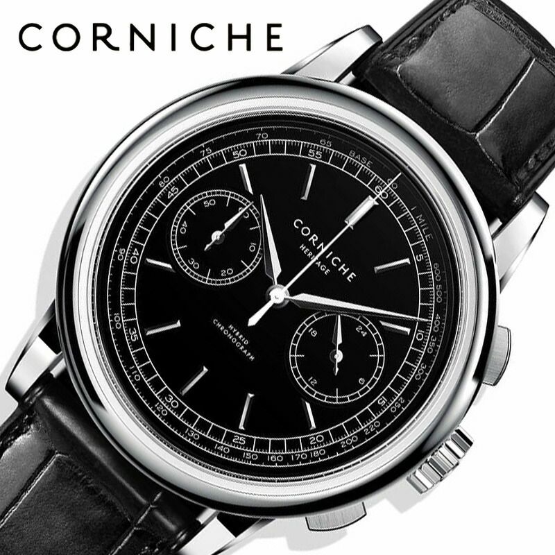 楽天市場】コーニッシュ 腕時計 CORNICHE 時計 ヘリテージ・クロノ