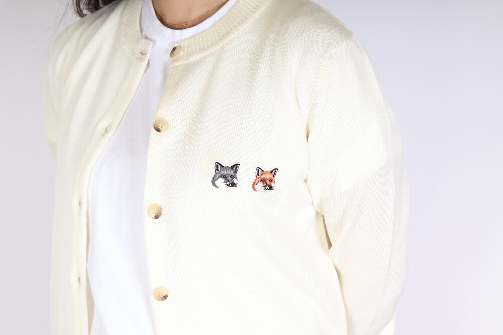 楽天市場】メゾンキツネ Maison kitsune カーディガン 2023FW ニット