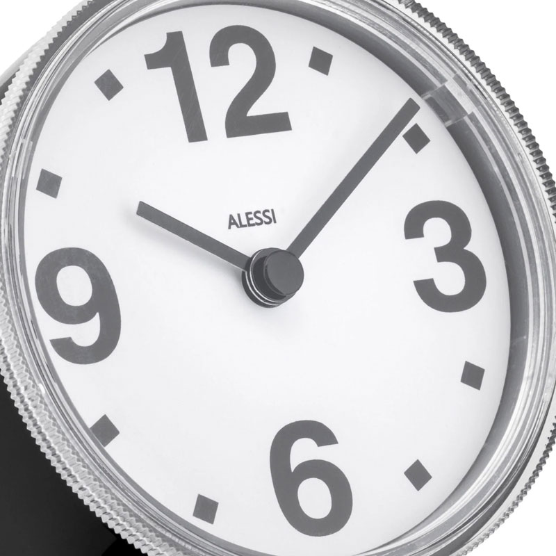 楽天市場】アレッシィ クロノタイム 置き時計 ブラック ALESSI